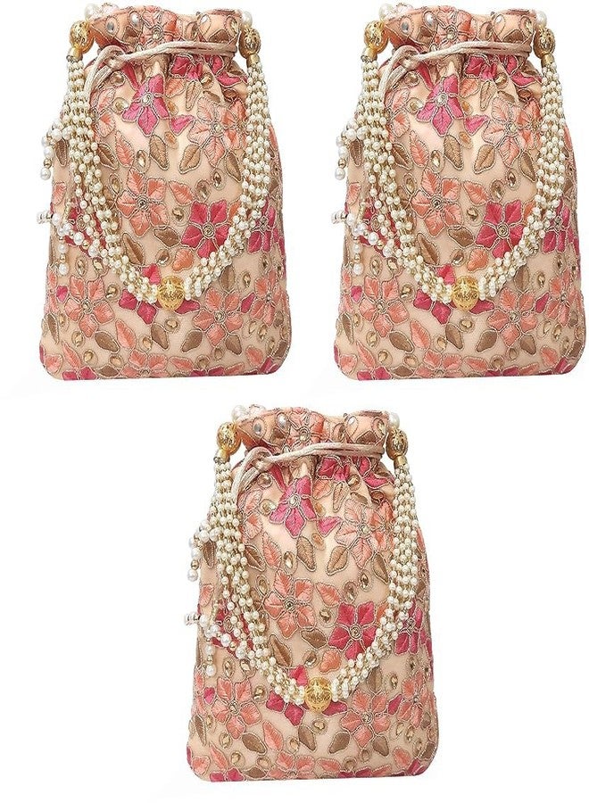 حقيبة بوتلي نسائية من دوقة، بنقشة زهور الخوخ (عبوة من 3 قطع)